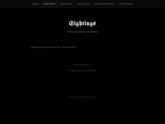 sightings screenshot