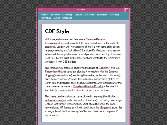 CDE screenshot