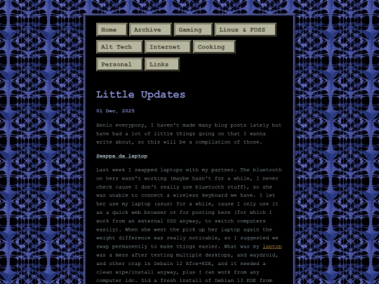 posts/2025-12-01-Little-Updates screenshot