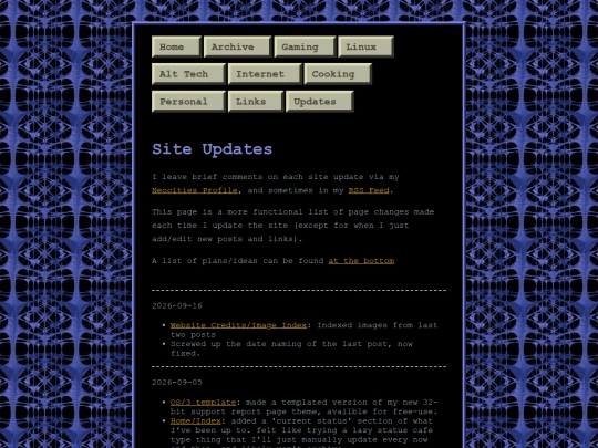 updates screenshot