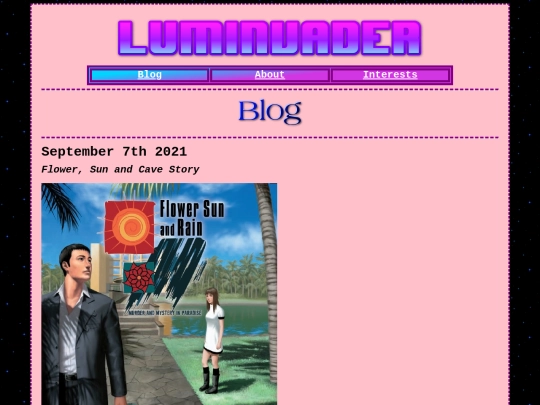 blog screenshot