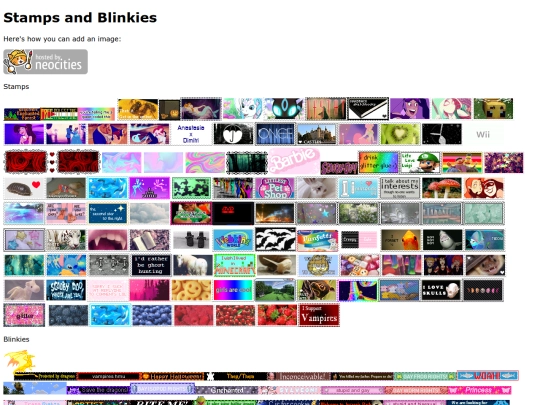 stamps-and-blinkies screenshot