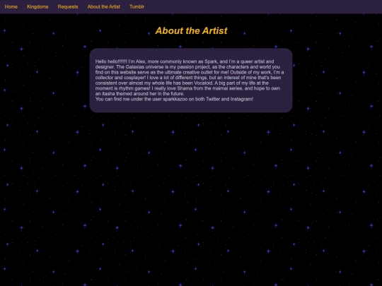 abouttheartist screenshot