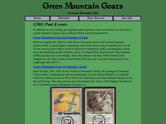 pastevents screenshot