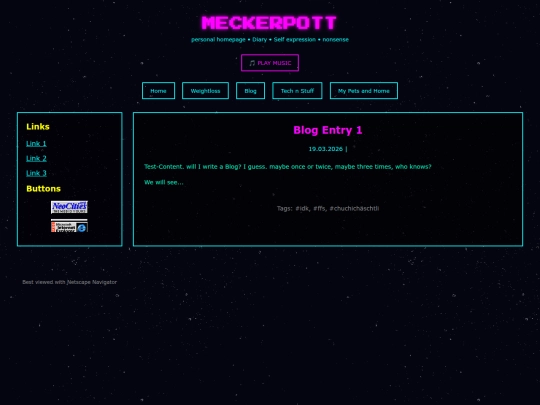 Blog screenshot