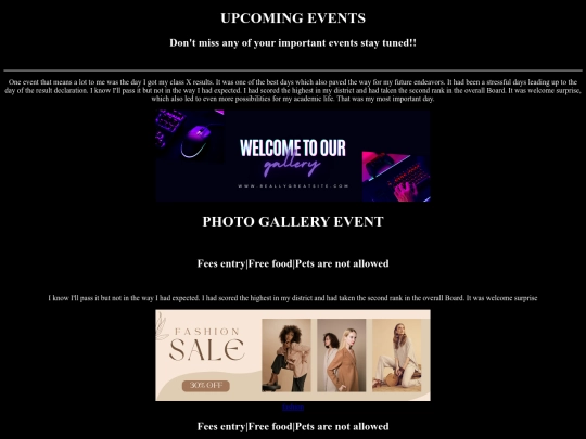 EVENT/event management screenshot