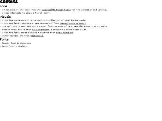 credits screenshot