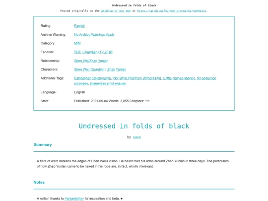 fic/Undressed_in_folds_of screenshot