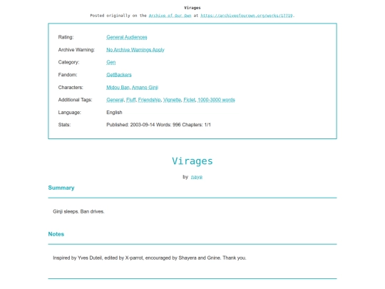 fic/Virages screenshot