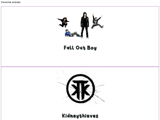 files/music/artists screenshot