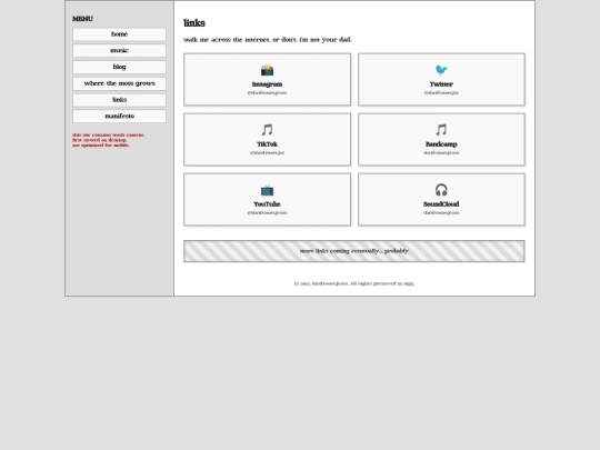links screenshot