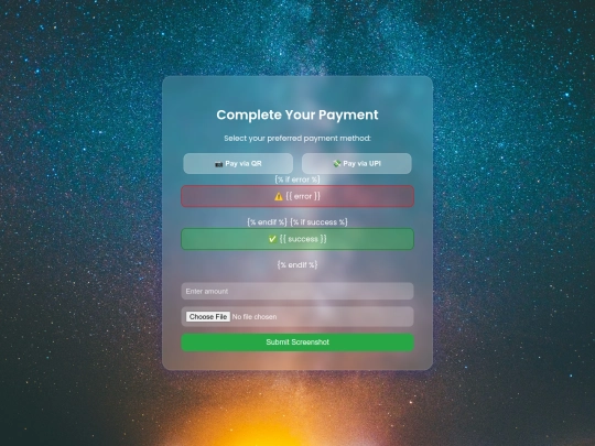 templates/payment screenshot