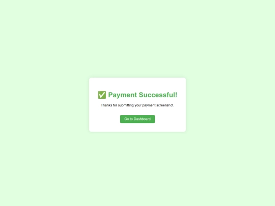 templates/payment_success screenshot