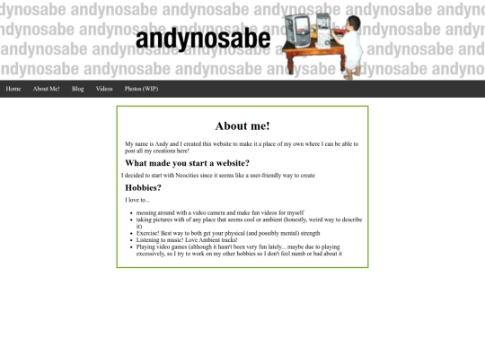 aboutme screenshot
