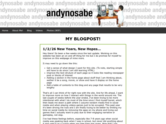 blog screenshot