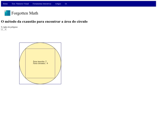 ArteMatematica/FerramentaExaustao screenshot