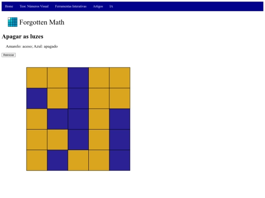 ArteMatematica/luzes screenshot