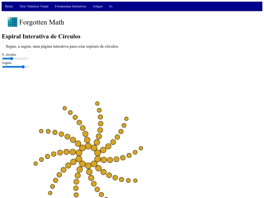 Artigos/ArtigoEspiralCirculos screenshot