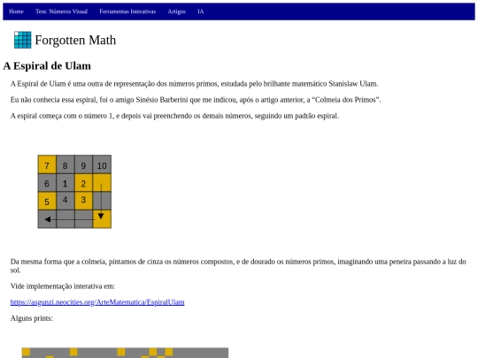 Artigos/ArtigoEspiralUlam screenshot