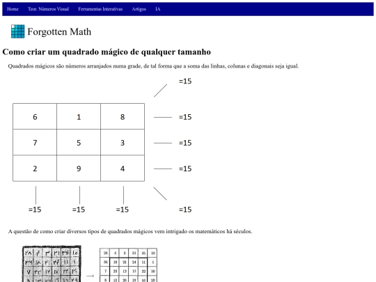 Artigos/ArtigoQuadradoMagico screenshot