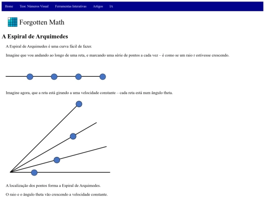 Artigos/EspiralArquimedes screenshot