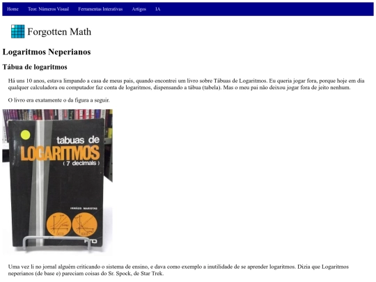 Artigos/LogaritmosNeperianos screenshot