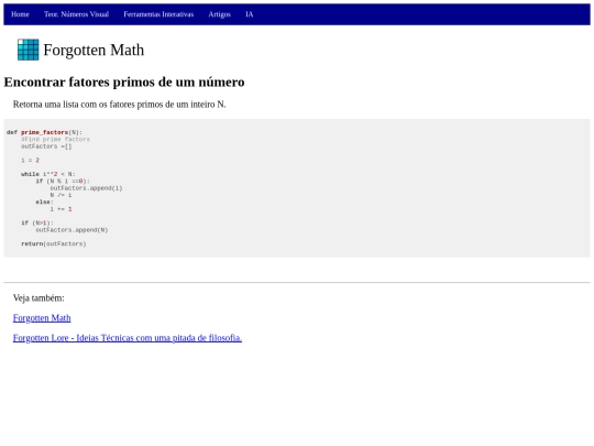 Codigos/prime_factors_python screenshot