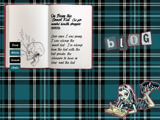 blog/articles screenshot