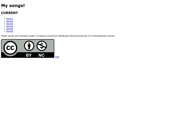 songs screenshot