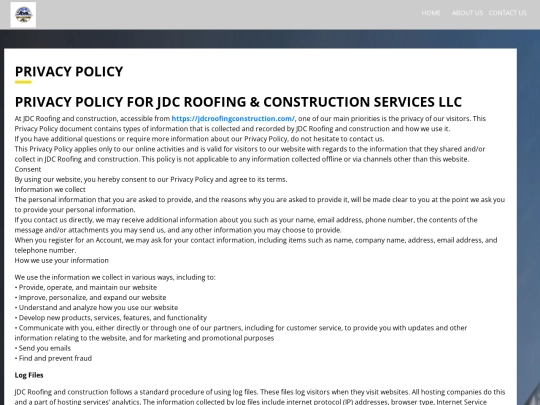 privacy-policy screenshot