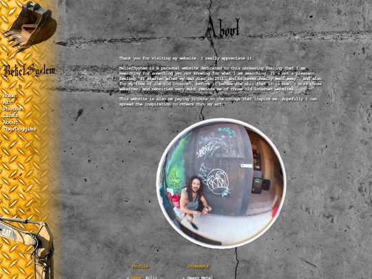 Pages/About screenshot