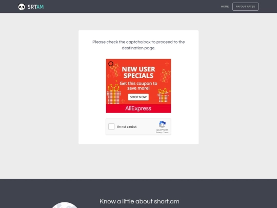 Redirect screenshot