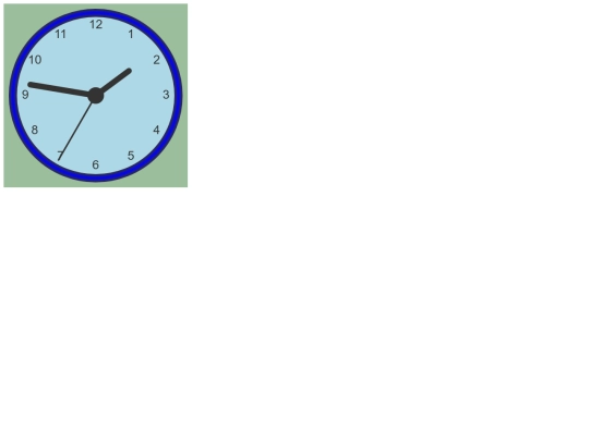 Clock screenshot