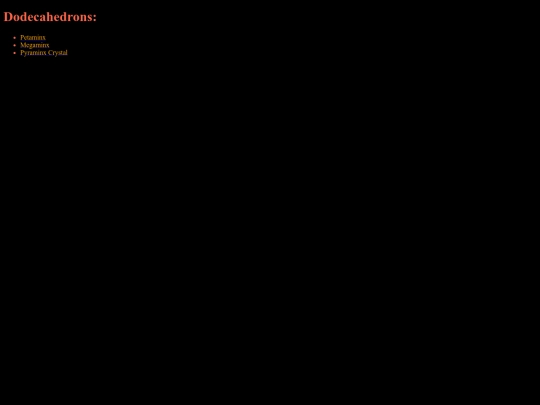 Dodecahedrons screenshot