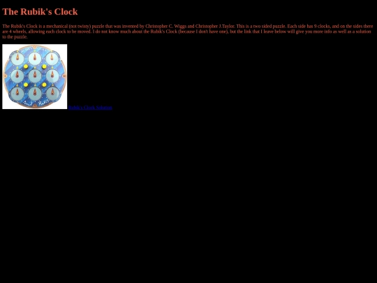 RubiksClock screenshot