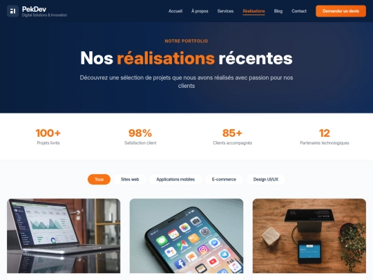 pekdev/realisations screenshot