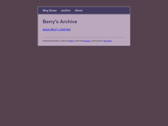 blog/archive screenshot