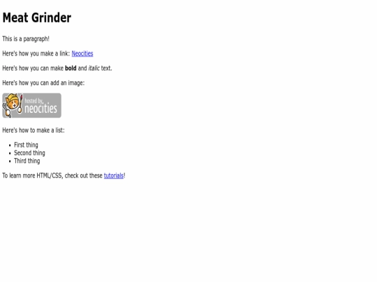 index screenshot