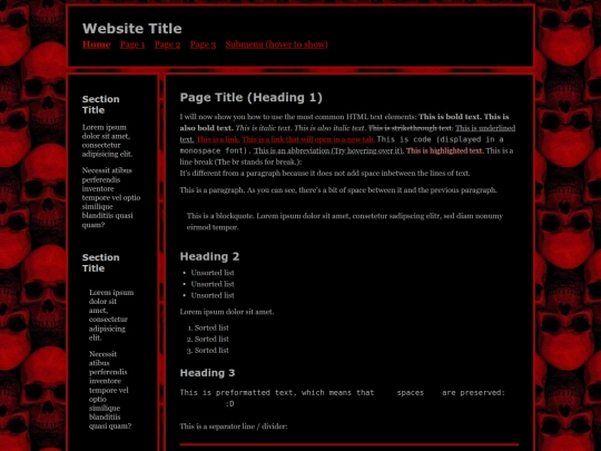 index screenshot