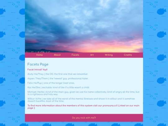 facets screenshot