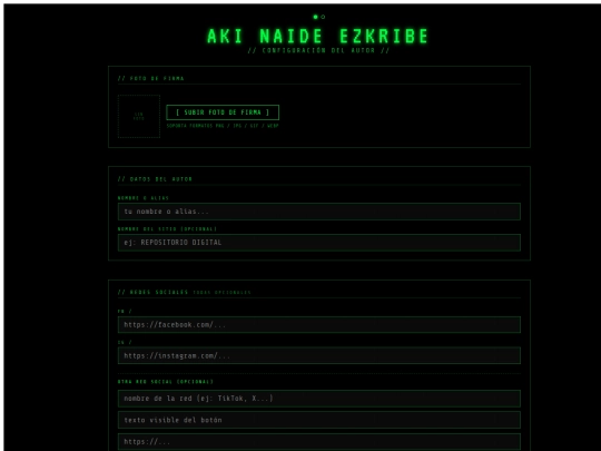 CREADOR DE NOTAS PARA ACNE screenshot