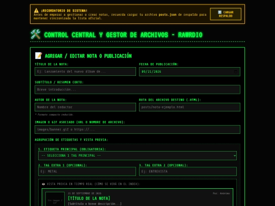 GESTOR screenshot