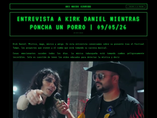POSTEOS/ESCENA LOCAL/KIRK 7 DE JUNIO/KIRK screenshot