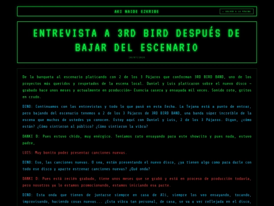 POSTEOS/ESCENA LOCAL/TRESPAJAROS/TRES_PAJAROS screenshot