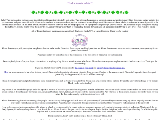 policies screenshot