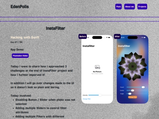 projects/InstaFilter_challenge screenshot