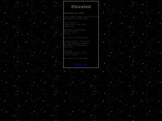 poetry/elevated screenshot