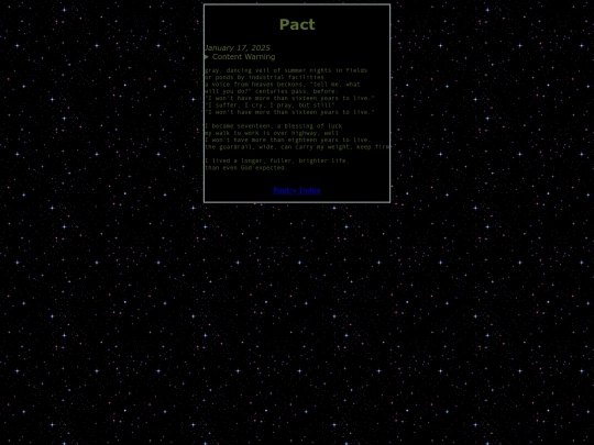 poetry/pact screenshot