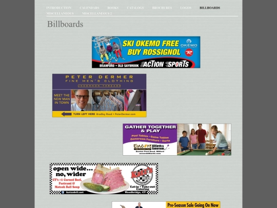 Portfolio/Billboards screenshot