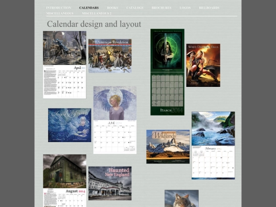 Portfolio/Calendars screenshot
